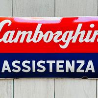 Rara Targa Smaltata Lamborghini Assistenza