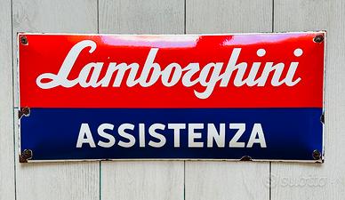 Rara Targa Smaltata Lamborghini Assistenza