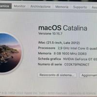 MAC OS Catalina versione 10.15.7