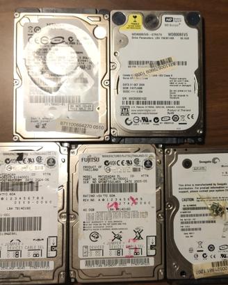 Hard disk 2.5" x laptop varie taglie