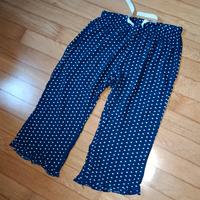 pinocchietti donna blu con piccoli cuori 