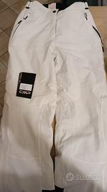 Pantaloni Sci Donna CMP Bianchi Taglia S
