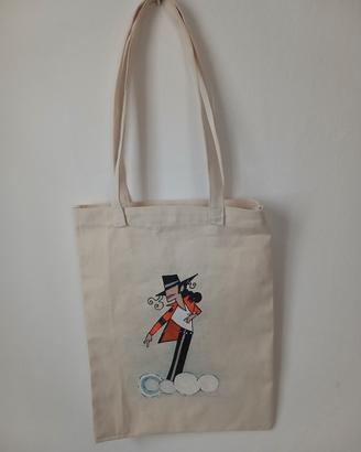 Borsa shopper Michael Jackson dipinta a mano 