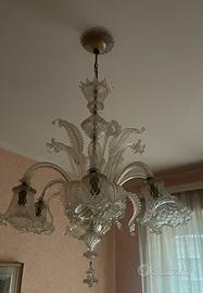 Lampadario vetro di Murano