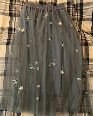 Gonna longuette in tulle