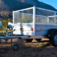 Carrello rimorchio auto doppio asse