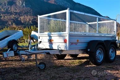 Carrello rimorchio auto doppio asse