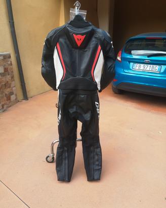 tuta moto 50 dainese divisibile in pelle