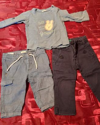 set 3 pezzi abbigliamento neonato Benetton 