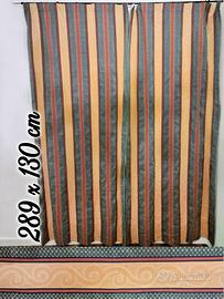 Tende Lunghe Oscuranti Broccato Righe Art Deco