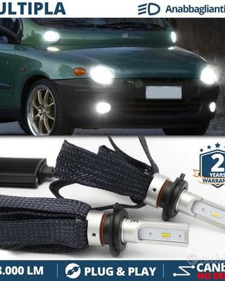 Lampade LED H7 per Fiat Multipla Luci ANABBAGLIANT