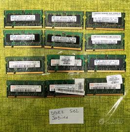 stock RAM ddr2 x notebook da 512 mb