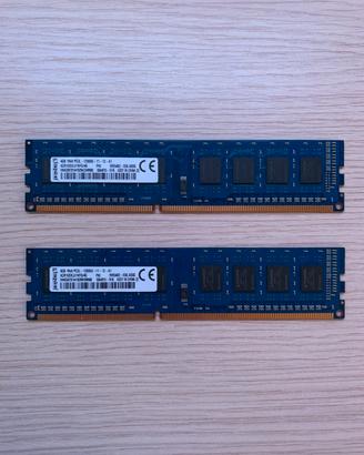 Ram ddr3 8gb (4x2) 1333 mhz
