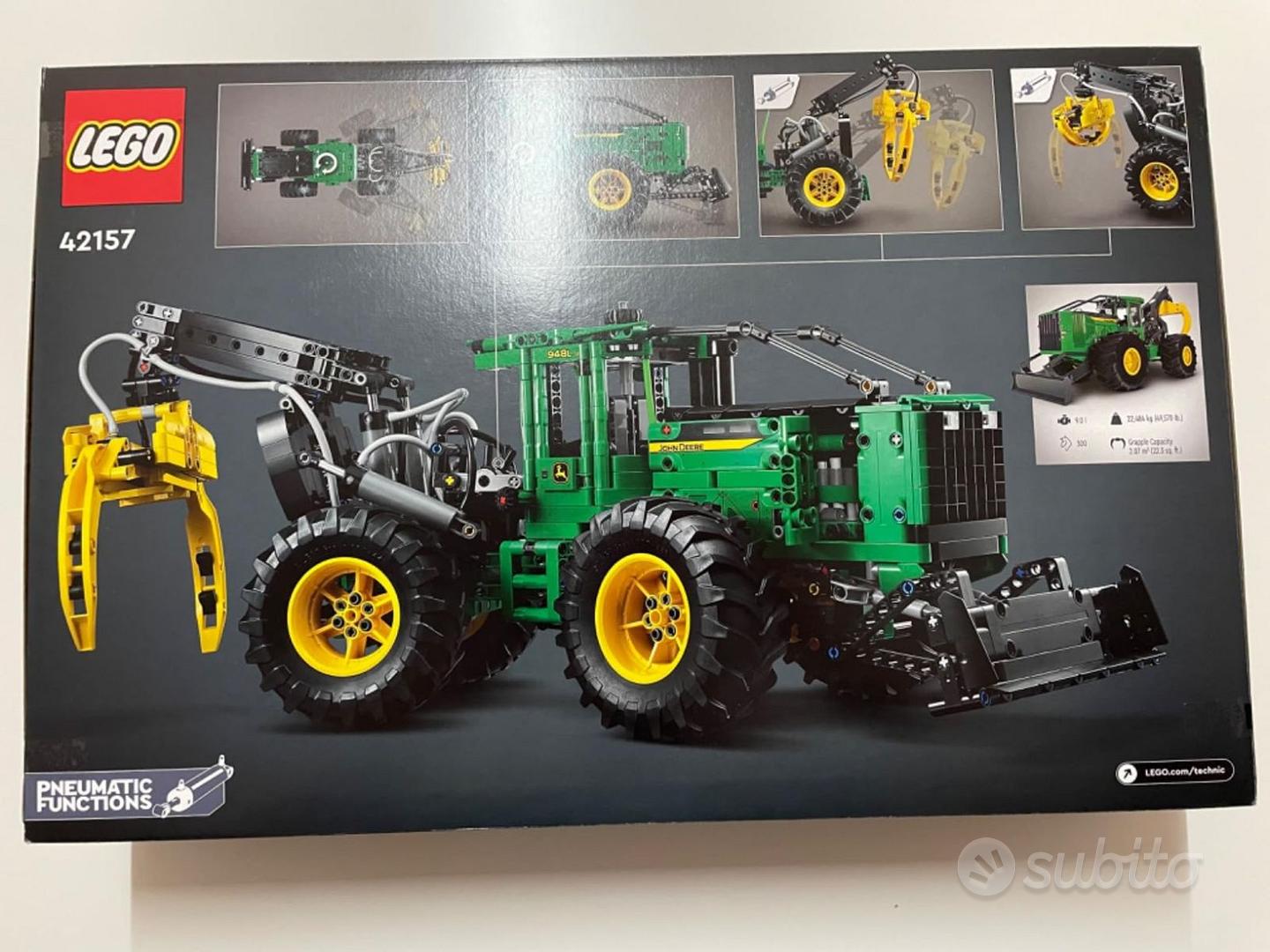 LEGO 42157 Technic Trattore John Deere 948L-II, Modellino da Costruire di  Veicolo Giocattolo con Funzioni Pneumatiche e 4 Ruote