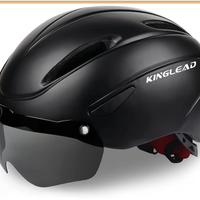 casco ciclismo nero