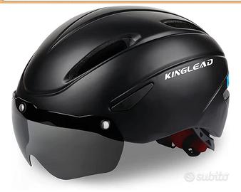 casco ciclismo nero
