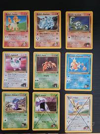 Lotto 11 carte set Gym challenge - Near mint