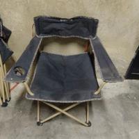 2 sedie con braccioli da campeggio