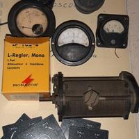 Strumenti amperometri vintage e reostato  vintage