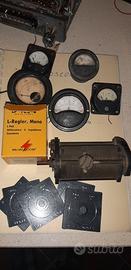 Strumenti amperometri vintage e reostato  vintage