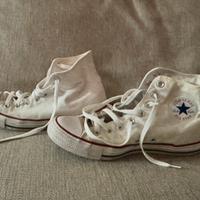 Scarpe all star bianche alte n.42 usate