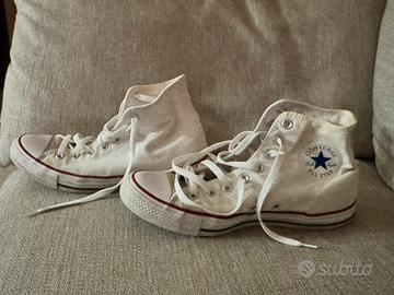 Scarpe all star bianche alte n.42 usate