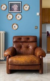 Salotto  in pelle vintage anni '80!