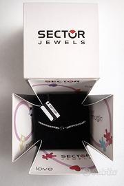 Bracciale Sector  con Perla Nera Centrale