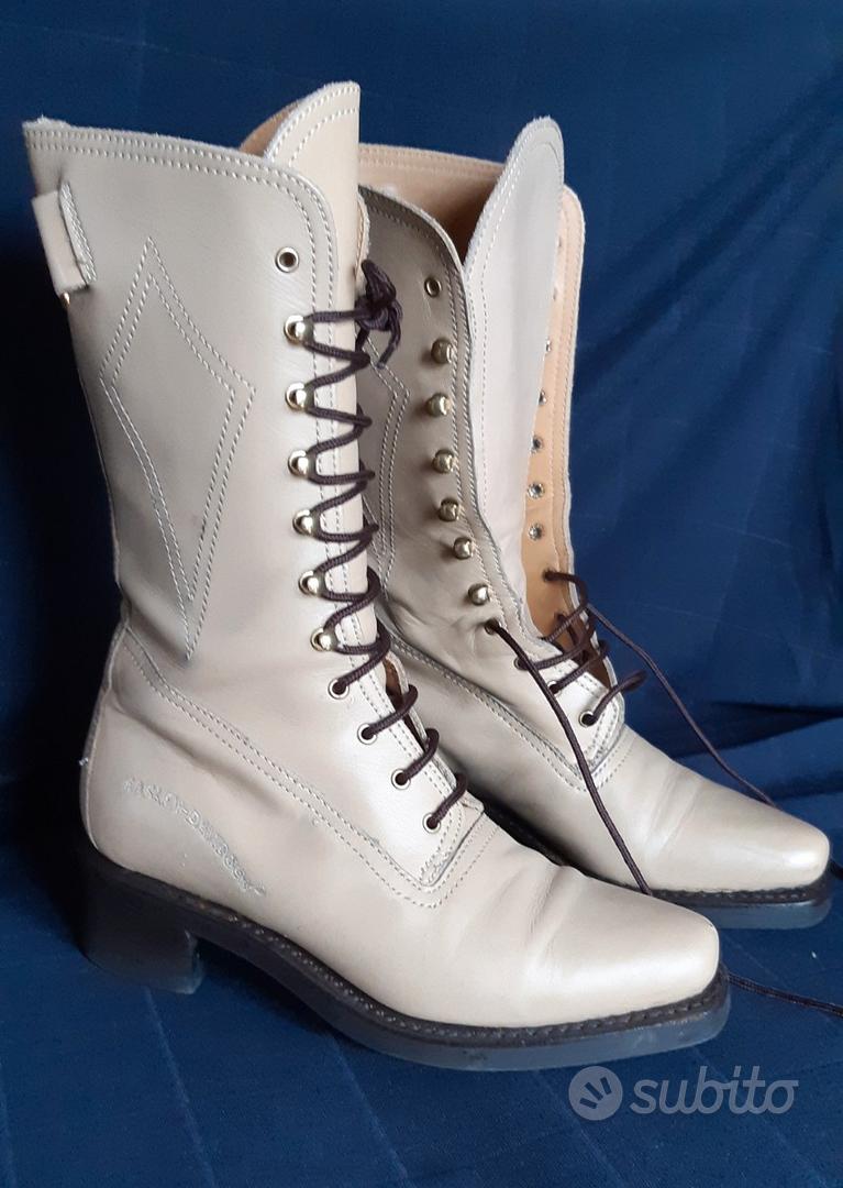 Stivali Da Neve Per Bambini 4-12 Anni – Mezzo Stivale Con Lacci E Cerniera, Suola Antiscivolo, Punta Rotonda, In Pelle Calda, Classico E Alla Moda