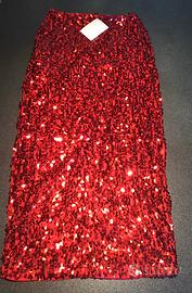 Gonna  con paillettes Calliope, nuova con cart.tgS