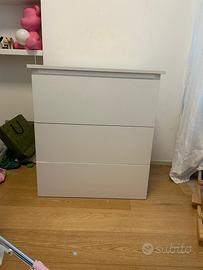 Cassettiera fasciatoio con vaschetta