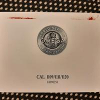 Omega libretto istruzioni Cal. 1109/1111/1120 1996