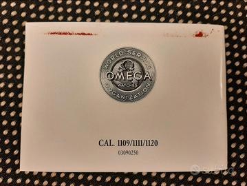 Omega libretto istruzioni Cal. 1109/1111/1120 1996