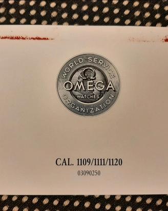 Omega libretto istruzioni Cal. 1109/1111/1120 1996