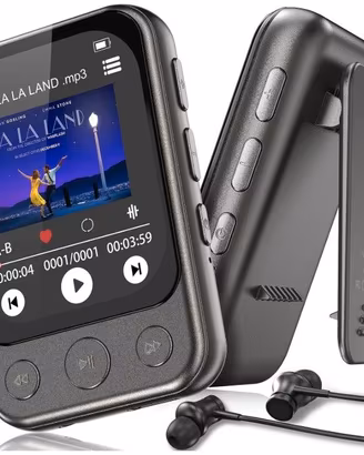 64GB Lettore MP3 Bluetooth 5.3 con Clip e Altoparl