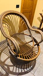 due poltrone da giardino a molla (sedia a dondolo)