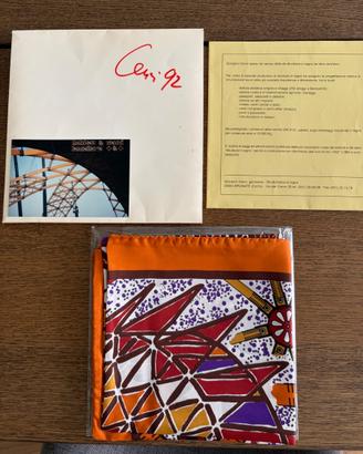 Foulard d'Arte in Seta "Cenci 92" di Renato Balest