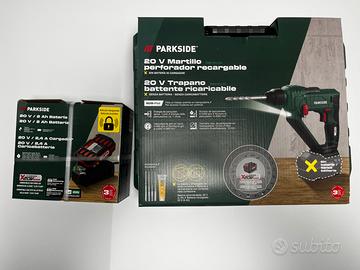Trapano Battente + Batteria e caricatore Parkside
