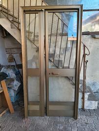 Porta alluminio h 210 x 110