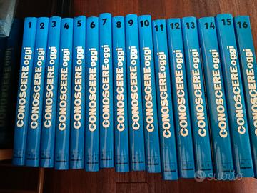 Enciclopedia "conoscere oggi" 16 volumi, anno 1978
