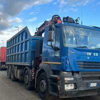 Iveco Stralis 4 assi trasporto rottami gru polipo