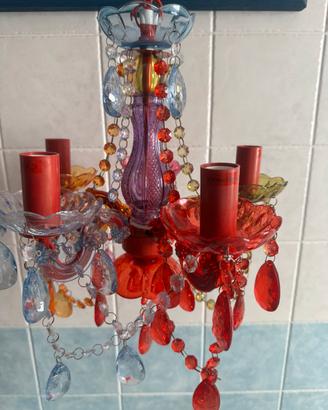 Lampadario colorato