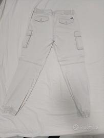 pantaloni cargo uomo bianchi 