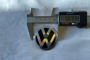 4 Adesivi VW 56mm - Golf Polo Tiguan Passat Bora