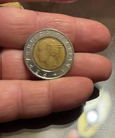 Moneta da 500 lire Luca Pacioli