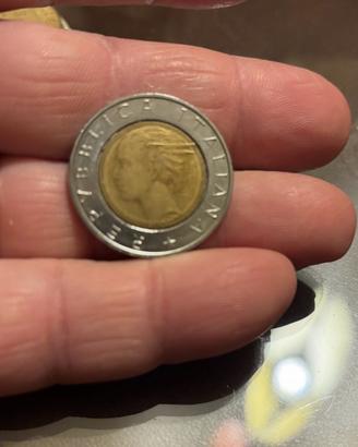 Moneta da 500 lire Luca Pacioli