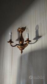 Coppia applique in bronzo