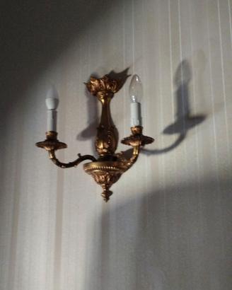 Coppia applique in bronzo