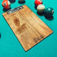 Portamenu in legno, personalizzato