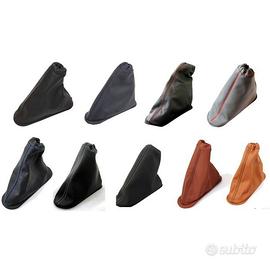 CUFFIA FRENO A MANO IN PELLE NERA O MARRONE PER 50